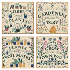 danica STUDIO Jubilee白雲石吸水杯墊, 夢幻園藝, 4個