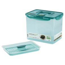 LocknLock 樂扣樂扣 MEDI Fresh 會呼吸的泡菜桶 單把手 + 按壓板, 6L, 1個