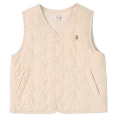 ORGANICMOM 嬰兒熊熊絎縫鋪棉背心 MIZTVE05