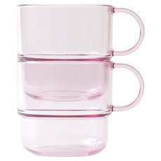 TACKAON 幼兒用ECOZEN單手透明杯, 2個, 200ml, 粉紅色