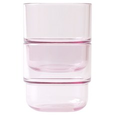 TACKAON 幼兒用ECOZEN透明杯, 2個, 200ml, 粉紅色