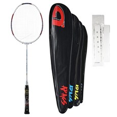 APACS Ziggler 羽球拍 白色 + 含穿線 + 球拍套 + 握把布 套組 565 KR, 1套, 單一商品