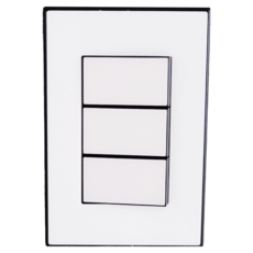 TILINS 一路三切開關 黑色 + 白色, 1個