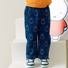 Happyland Miffy 全版丹寧褲