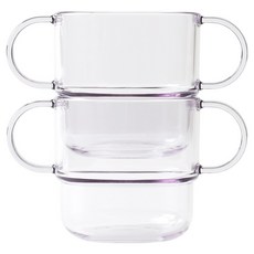 TACKAON 幼兒用 Ecozen 雙耳透明杯, 透明, 2個, 200ml