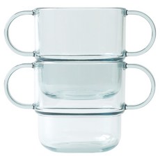 TACKAON 幼兒用 Ecozen 雙耳透明杯, 薄荷綠, 2個, 200ml