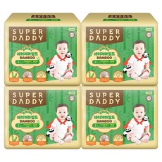 슈퍼대디 네이처마일드 밤부 팬티형 기저귀 남여공용, 72매, 키즈형(Kid)