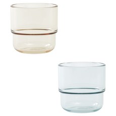 TACKAON 幼兒用Ecozen透明杯 2入組, 1套, 薄荷綠 + 黃色