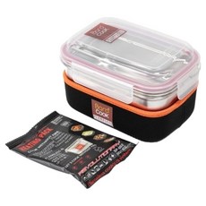 Barocook 다목적 사각용기 850ml 투명 170 x 110 x 110 mm 네오플렌커버 발열팩 50g, 혼합색상, 1개