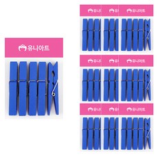 Uniart 1200 木製夾 特大, 10個, 藍色