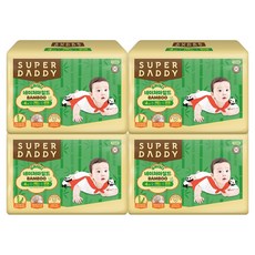 슈퍼대디 네이처마일드 밤부 팬티형 기저귀 남여공용, 104매, 대형(L)