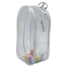 ICores PVC防水玩偶包+鑰匙圈+毛球組, 1套, 透明