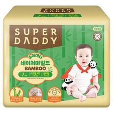 슈퍼대디 네이처마일드 밤부 팬티형 기저귀 남여공용, 18매, 키즈형(Kid)