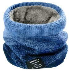 티루마 부드러운 심플 방한 보온 겨울 넥워머, 블루, 1개