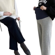 블룸마터니티 밍크 일자 임산부 팬츠 2p