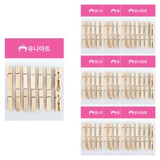 Uniart 1200 木夾 中, 10個, 原木