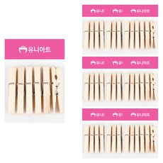 Uniart 1200 木製夾 特大, 10個, 原木