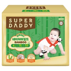SUPER DADDY Nature Mild竹纖維黏貼型尿布 男女通用, 大型(L), 32張