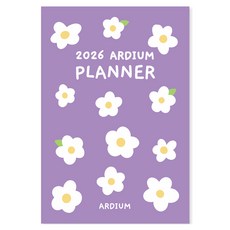 ARDIUM 2026 M 輕量手帳, 1個, 紫色綻放