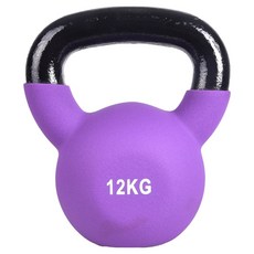 AD-ROCKET KettleBell 頂級鑄鐵 軟壺鈴, 1個, 紫色, 12kg