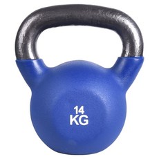 AD-ROCKET KettleBell 頂級鑄鐵 軟壺鈴, 1個, 藍色, 14kg
