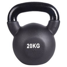 AD-ROCKET KettleBell 頂級鑄鐵 軟壺鈴, 1個, 黑色, 20kg
