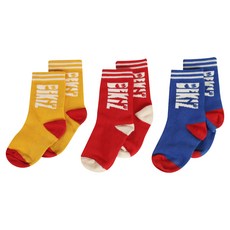 Bekiz 아동용 로고 양말 3족 세트