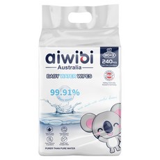 aiwibi 愛薇彼 EDI厚型純水嬰兒濕紙巾, 3包, 1袋