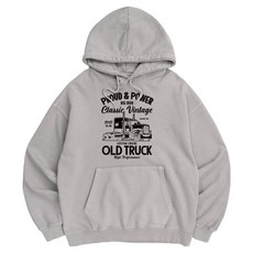 ILLUSO 男女通用 600G 顏料染老卡車連帽T恤