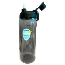 LocknLock 樂扣樂扣 大容量豪飲冷水壺 附吸管 C8, 1個, 黑色, 2L