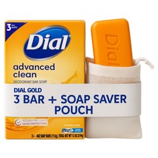 Dial 日常泡沫潔面黃金香皂 3入 + 起泡網組合, 1套