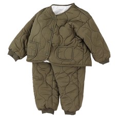 爬呀爬 兒童蓬鬆絎縫上下套裝