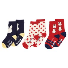 해피랜드 미피 도트 양말 3족 세트