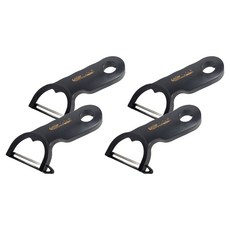 vim 一中沛 削皮器 4入, 黑色, 1套