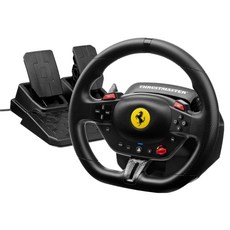 THRUSTMASTER 圖馬斯特 T98 Ferrari 296 GTB PS5 PS4 PC 兼容賽車方向盤, 1個, 單一商品