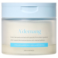Ademang 마린 켈프 아쿠아 모이스처 토너 패드 280ml, 60매입, 1개