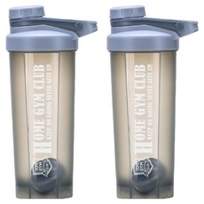 HOME GYM CLUB 居家健身 奶昔搖搖杯 兩入, 1套, 灰色