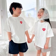 Adorbebe 兒童 Ador Heart 短袖T恤