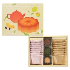 School of Cookie 台灣優格餅乾學院 中秋茶菓月餅餅乾禮盒, 370g, 1盒