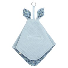 BIBS Liberty CuddleCloth 袋鼠安撫巾, 1個, 寶貝藍