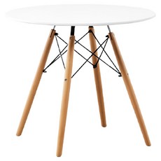 彬彬小舖 簡約現代小圓桌, 白色