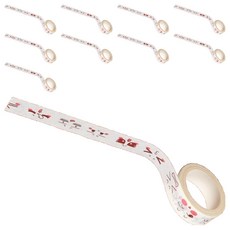 Home & The 手帳裝飾彩色纖細和紙膠帶 1.5cm x 5m, 10個, 表情