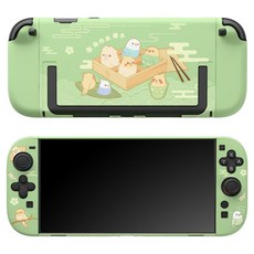 GEEKSHARE Joytron Nintendo Switch 2 全覆蓋保護殼, 1個, 單一商品, 綠色點心