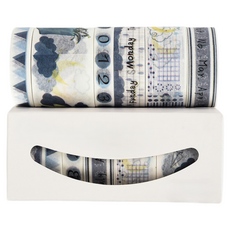 Beneble DIY 裝飾 手帳裝飾 紙膠帶 6款 + 收納盒套組, 1套, 雨滴