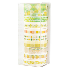 Beneble DIY裝飾裝飾裝飾膠帶 10種組, 1套, 那不勒斯黃