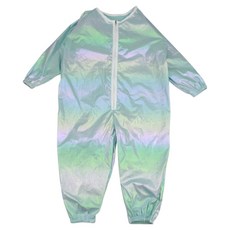 BEBE CHOUETTE 兒童全息圖防水連身美術畫袍, 天空藍