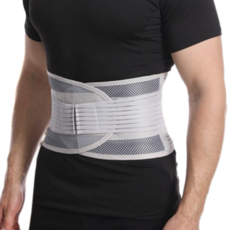 網眼腰部支撐帶, 灰色, 1個
