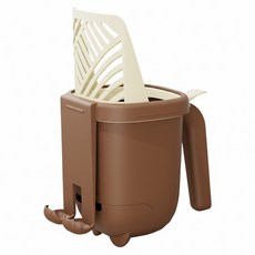 2合1垃圾桶貓砂鏟, 1個, 咖啡色