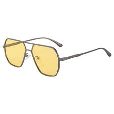 American Road 輕量鏡框 日夜戶外運動太陽眼鏡 HR2467, 1個, 灰黃色