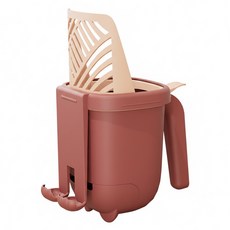 2合1垃圾桶貓砂鏟, 1個, 深淺紅